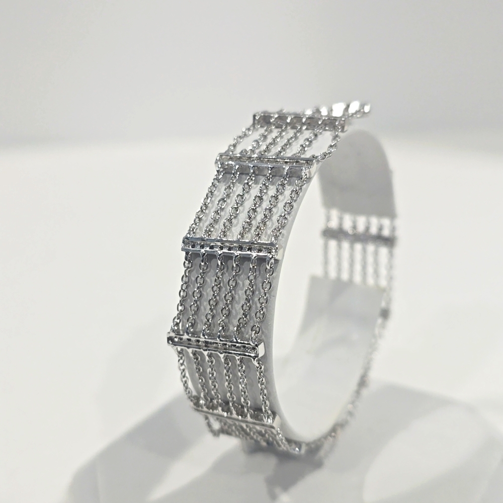 NEW ✅ 925 Sterling Silver CZ Art Deco 7" Bracelet ⭐ NEW
